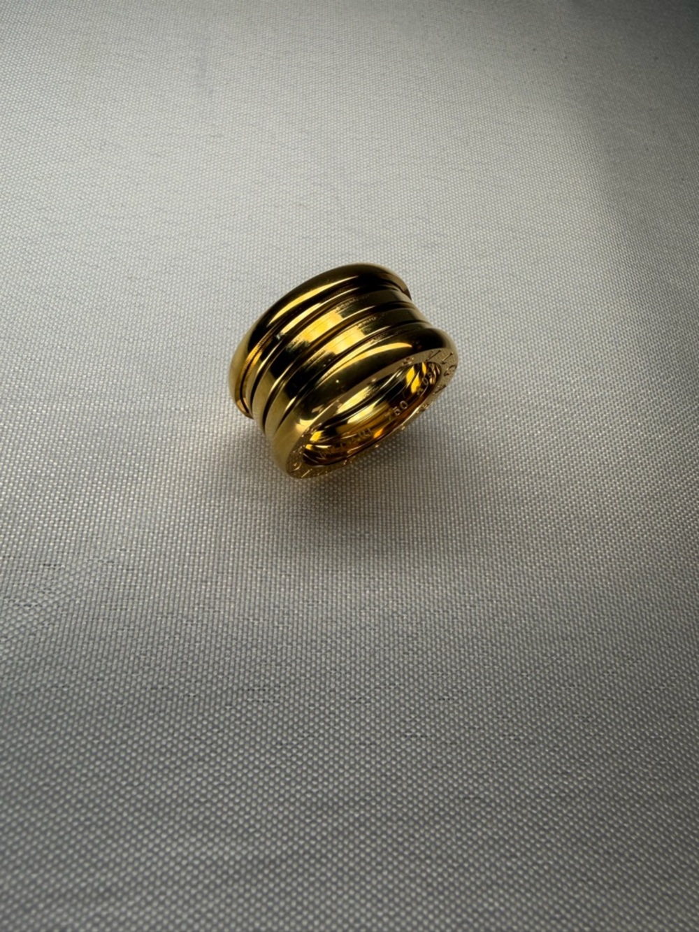 Trendy Gold Plated Wide Band Ring